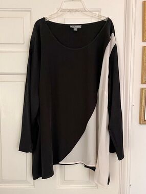 Go Silk 100% Silk Long Sleeve Top Size 3X